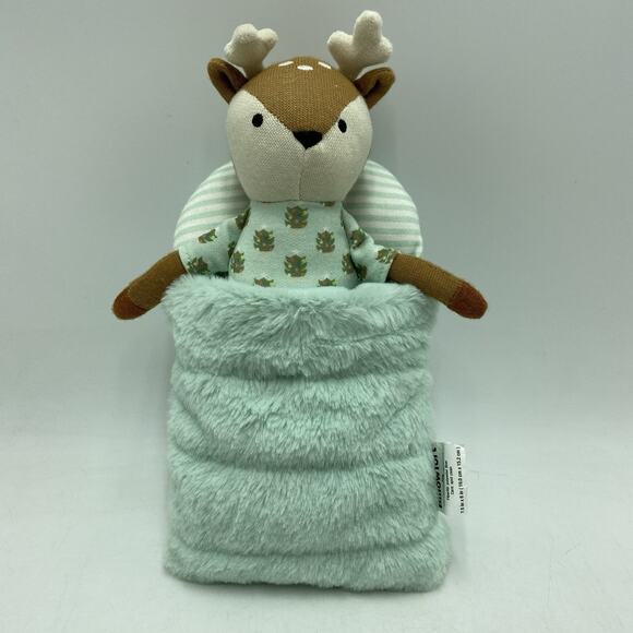 Pillowfort Deer Mini Plush With Sleeping Bag Included - Used - Picture 1 of 3